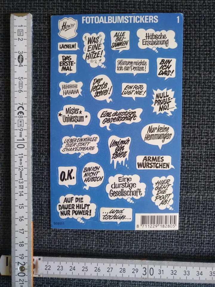 Fotoalbum Sticker Aufkleber 1 henzo vintage scrapbooking Basteln - Bild 1 von 1