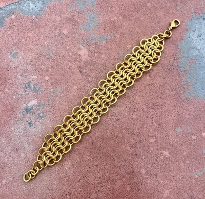 Chainmail Brass Bracelet 7" Aureus + Argent | Roost Overstock | Banana Republic - Image 1 of 4