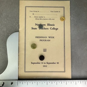 Vintage 1932 NIU Northern ILLINOIS University FRESHMAN PROGRAM SONGS ALMA MATER - Picture 1 of 4