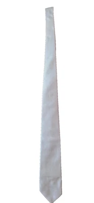 Gravata Vintage Sears “The Men’s Store” Cinza Claro – Subtom Azul Sutil - Imagem 1 de 4