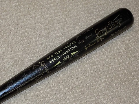 1952 New York Yankees World Series Black Bat Mickey Mantle Yogi Berra Stengel Cover