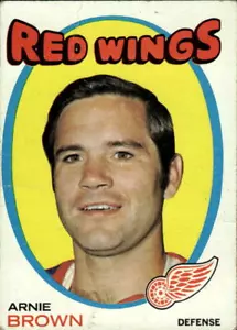 1971-72 Topps Arnie Brown #14 Detroit Red Wings - Picture 1 of 2