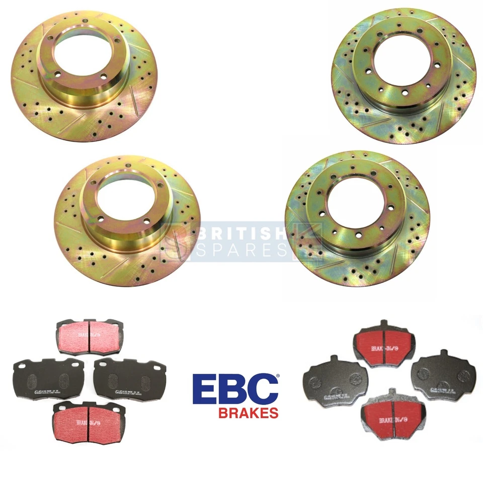 FRONT & REAR PERFORMANCE BRAKE DISCS & EBC PADS FOR DEFENDER 90 - Image 1 of 4