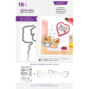Gemini Stamp & Die Sets Paw Prints NEW - Picture 1 of 1