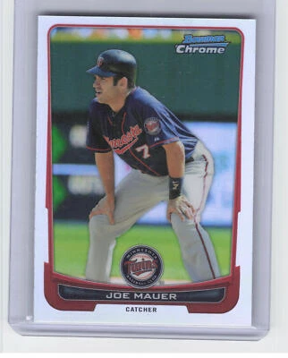 2012 Bowman Chrome #170 Joe Mauer Refractors - Image 1 of 2