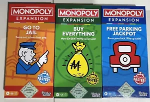 Monopoly Game Classic Edition-Expansion Packs✅MAKES THE GAME FASTER✅3 Pack ✅New✅ - Picture 1 of 23