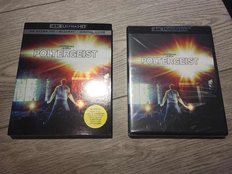 Poltergeist (1982) Tobe Hooper (Blu-ray + 4K UHD) BRAND NEW!! w/ Slipcover - Image 1 of 1