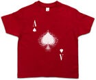 ACE OF SPADES IV Kids Boys T-Shirt Spade Ace Poker Card Casino Royal Hold em