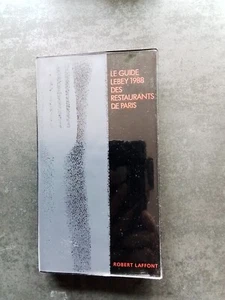 GUIDE LEBEY 1988 DES RESTAURANTS DE PARIS - Imagen 1 de 2