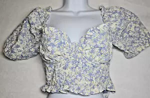 Emory Park Milkmaid s corsetto ferretto crop top civetta prateria cottagecore - Foto 1 di 18