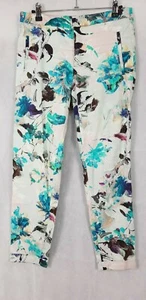 Zara Basic Floral Print Trouser Jeans, Size 36, AU 8, US 4 - Picture 1 of 9