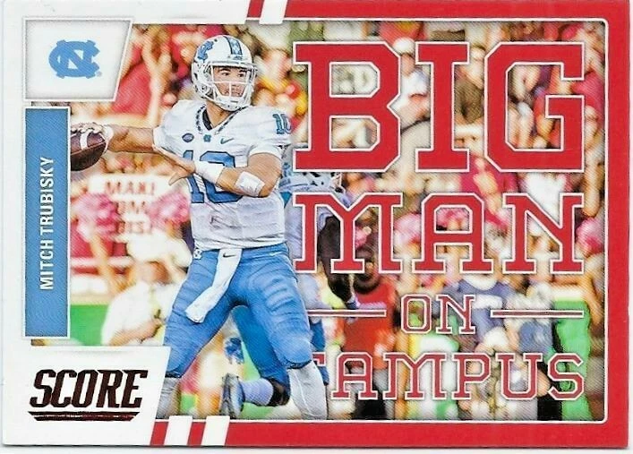 2017 SCORE MITCH MITCHELL TRUBISKY RC SP RED BIG MAN ON CAMPUS MT #2 - Image 1 of 1