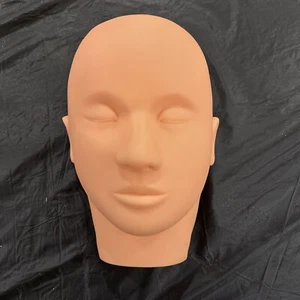 Mannequin Head Skin Massage Makeup Model Eye Face Trainning For Eyelash Practice - Picture 1 of 4
