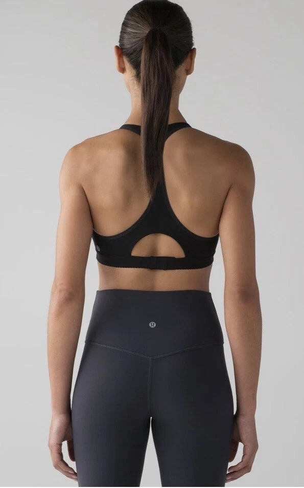 Lululemon Bra 6 All Day Breeze Ocean Air Blue OCEA LW2DT8S Racerback Lightweight