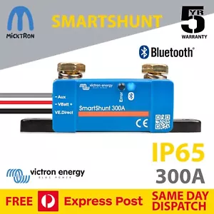 Victron Smart Shunt 300A IP65 Battery Monitor Smartshunt- NEW RELEASE - Picture 1 of 5