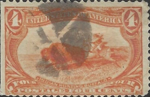 US Scott #287 Used Fine 4 Cent 1898 Trans-Mississippi Issue Stamp CV 25.00 - Picture 1 of 1
