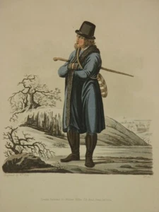 DE MOLEVILLE Original Hand Coloured Antique Print 1811:Moravia WinterDress Czech - Imagen 1 de 4