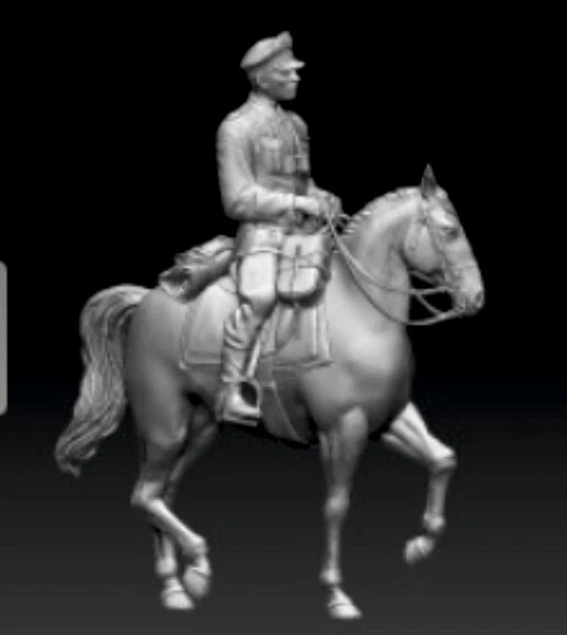 PEDDINGHAUS-DECALS Peddinghaus 3 D Druck 1/72 72F294 Offizier der Waffen SS zu Pferde