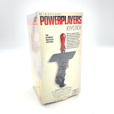 Mindscape PowerPlayers Joystick X10318G Boxed New Old Stock NOS Commodore Atari - Image 1 of 4