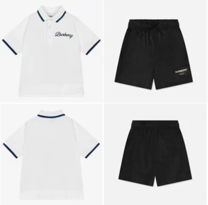 Polo Burberry Classic bianca e pantaloncini da bagno Malcom età 12 anni prezzo consigliato £ 350 - Foto 1 di 13