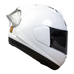 2022-2023 S 55-56 DIAMANTE BLANCO LISO ARAI RX7-V EVO #BSB #WSBK CASCO DE CHOQUE - Imagen 1 de 2