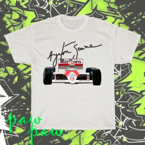 T-shirt americana Ayrton Senna logo classico nuova divertente taglia dalla S alla 5XL - Foto 1 di 5