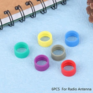 6 Colors ID Bands Distinguish for Radio Antenna P8668 P8268 P6600 Walike talkie - Zdjęcie 1 z 11