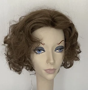 *Display Sample JACQUELYN Wig HUMAN HAIR Blend HALEY 16-10 Light BROWN Mono Part - Picture 1 of 5