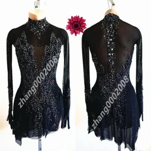 Eislaufkleid/Stilvolles Eiskunstlaufkleid/Tanz wirbelndes Steppkostüm - Bild 1 von 7