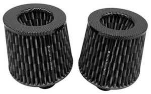 Fits BMW Cold Air Dual Cone Intake For N54 Motors - CARBON FIBER PATTERN - Bild 1 von 21