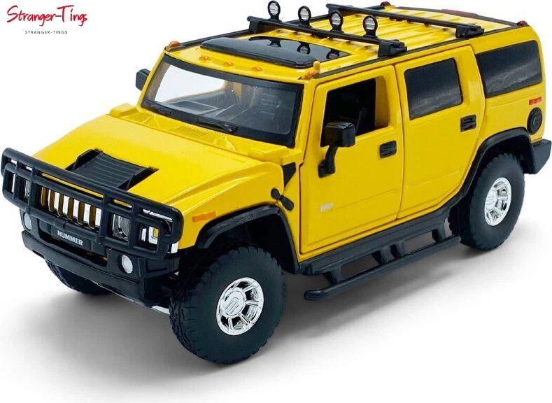 Tayumo Hummer H2 - Yellow Lights and Sound and Pull Back 1:32 Diecast Car - Image 1 of 1