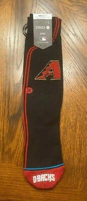 STANCE MLB ARIZONA DIAMONDBACKS ALT. JERSEY #2 SOCKS LARGE 9-13 NEW NWT  - Image 1 of 4