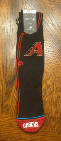 STANCE MLB ARIZONA DIAMONDBACKS ALT. JERSEY #2 SOCKS LARGE 9-13 NEW NWT Cover