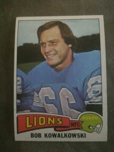 1975 Topps #304 Bob Kowalkowski - Detroit Lions - Picture 1 of 2