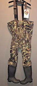Mens Waders Stearns Hodgman Insulated Camouflage Ducks Unlimited Size 9 Lug Sole - Picture 1 of 10