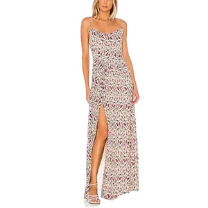 Majorelle x Revolve Talia Maxikleid Leopardenmuster Multi Größe Small - Bild 1 von 8