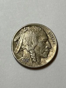 1936-S Double Mint Mark Variety Buffalo Nickel (VF/XF) - Bild 1 von 2