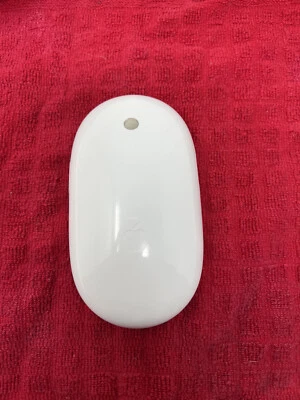APPLE A1197 WIRELESS MIGHTY MOUSE Bluetooth Optical Mouse Tested Works - Image 1 of 2