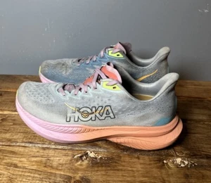 Hoka One One “Mach 6” Running Shoes Size 9.5B Sneakers Pink Orange Gray Comfort - Bild 1 von 9