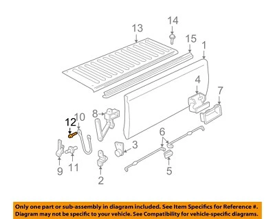 GM OEM 90-24 Aura Pick Up Box Tail Gate-Check Cable Bolt 11570082 - Image 1 of 2