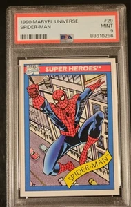 1990 Impel Marvel Universe #29 Spider-Man PSA 9 Mint - Bild 1 von 4