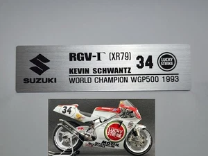 Suzuki 1/12 Bike MotoGP Metal Name Plate Plaque for Tamiya Hasegawa Minichamps - Picture 1 of 10