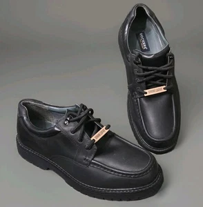 Dockers Mens Glacier Oxford Size 10.5 W Wide Black Oil Resistant Workwear Shoes - Picture 1 of 9