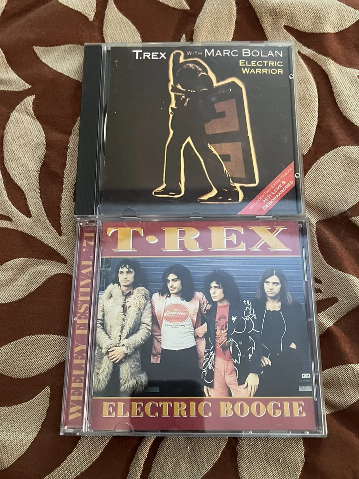 T Rex Cd Lot  Electric Warrior  And Boogie 1986 UK CDTR2 C/Era Records - Imagem 1 de 4