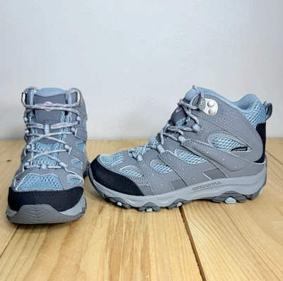 Merrell Unisex Niño Moab 3 Mid Impermeable Botas de Senderismo TALLA 2 - Rosa y Azul Foto 1 de 4