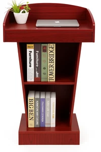 Wooden Podium Lectern Stand - Presentation Desk for Church, Classroom & Office - Picture 1 of 6