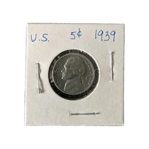 1939 Jefferson Nickel 5c US coin - Picture 1 of 2