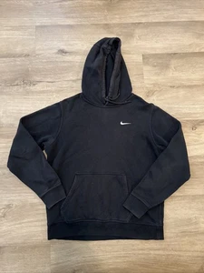 Nike Felpa con Cappuccio Nera Swoosh Sports Club Pullover Uomo Taglia Med 826433-010 - Foto 1 di 6