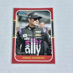 Donruss #160 Jimmie Johnson 2020 rojo/299 inserción paralela carreras - Imagen 1 de 2