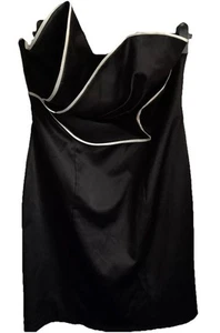 Special edition red herring black dress size 12 sexy stylish Sleek satin feel - Picture 1 of 8